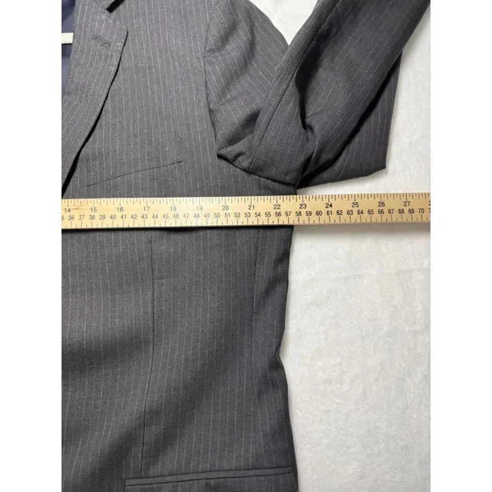 J.Crew Ludlow S120s Loro Piana Wool Chalk Stripe Blazer‎ 44 L